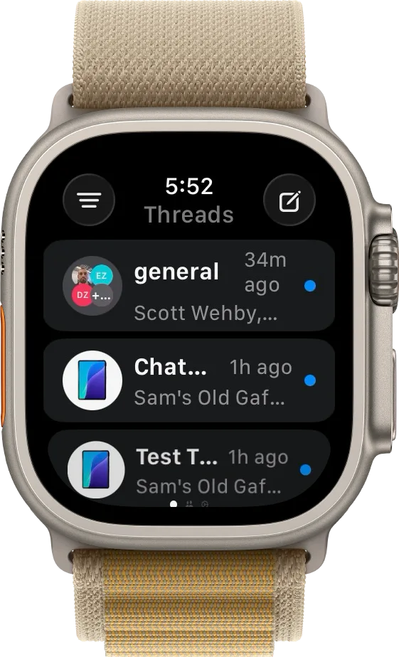 Help Threads on Apple Watch Ultra.