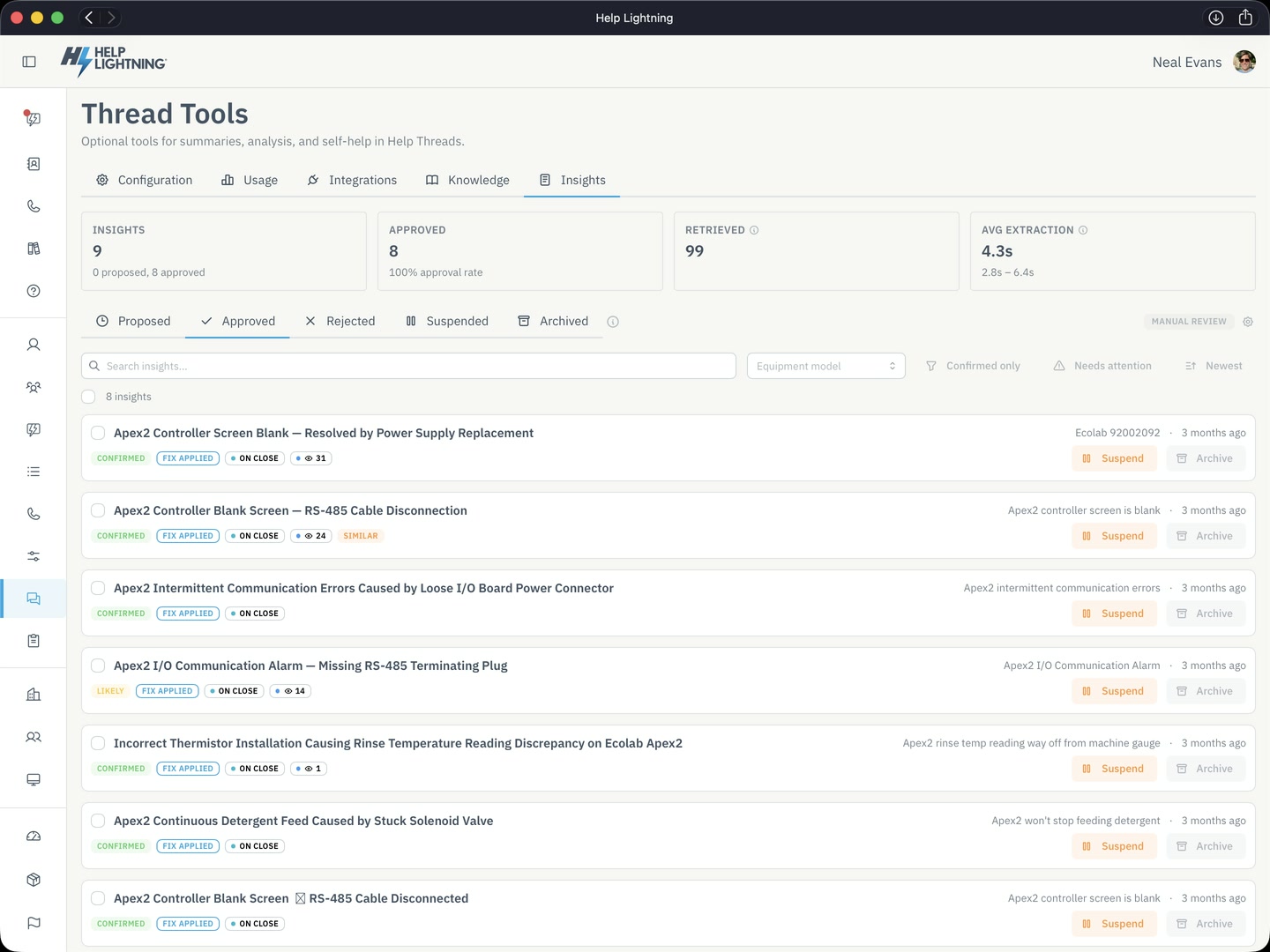 Approved Keeps from closed Threads: the symptom, the fix, and who reviewed it.